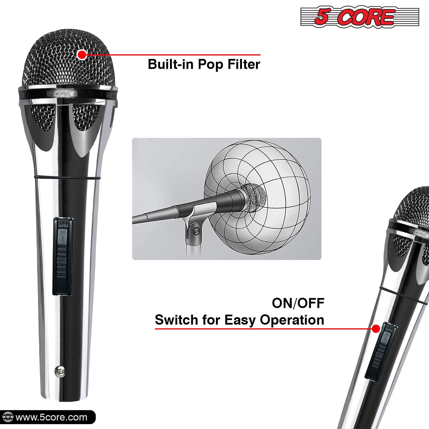 Microphone dynamique XLR 5 cœu - Shure Mic Sm58 avis et prix